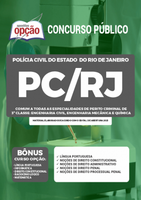 Apostila PC-RJ - Comum a todas as Especialidades de Perito Criminal de 3ª Classe