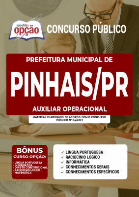 Apostila Prefeitura de Pinhais - PR - Auxiliar Operacional