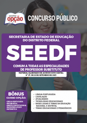 Apostila SEE-DF - Comum a Todas as Especialidades de Professor Substituto