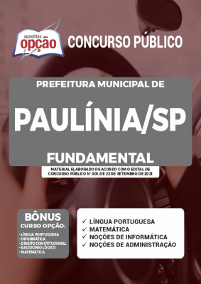 Apostila Prefeitura de Paulínia - SP - Fundamental