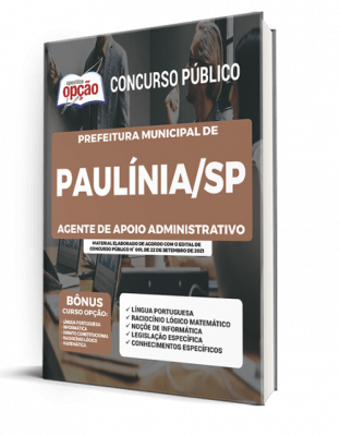 Apostila Prefeitura de Paulínia - SP - Agente de Apoio Administrativo