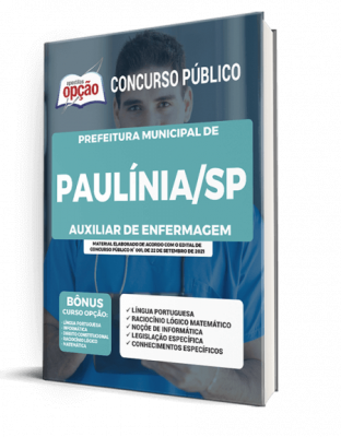 Apostila Prefeitura de Paulínia - SP - Auxiliar de Enfermagem