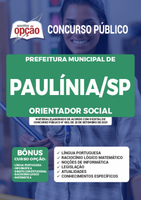 Apostila Prefeitura de Paulínia - SP - Orientador Social