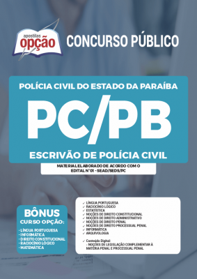 Apostila PC-PB - Escrivão de Polícia Civil