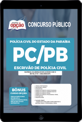 Apostila PC-PB em PDF - Escrivão de Polícia Civil
