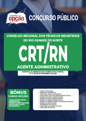 Apostila CRT-RN - Agente Administrativo