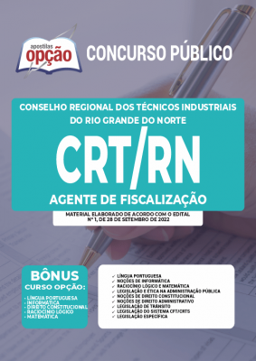 Apostila CRT-RN - Agente de Fiscalização