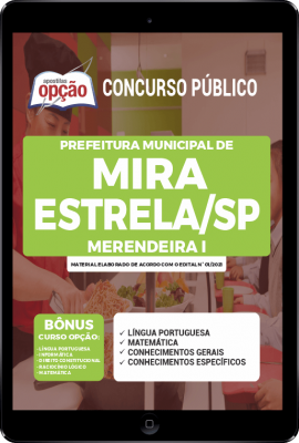 Apostila Prefeitura de Mira Estrela - SP em PDF - Merendeira I