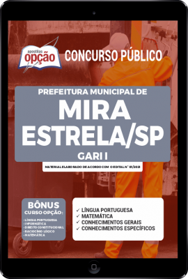 Apostila Prefeitura de Mira Estrela - SP em PDF - Gari I