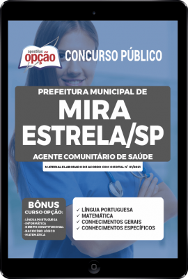 Apostila Prefeitura de Mira Estrela - SP em PDF - Agente Comunitário de Saúde