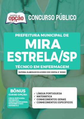 Apostila Prefeitura de Mira Estrela - SP - Técnico em Enfermagem