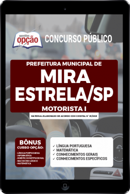 Apostila Prefeitura de Mira Estrela - SP em PDF - Motorista I
