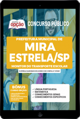 Apostila Prefeitura de Mira Estrela - SP em PDF - Monitor de Transporte Escolar