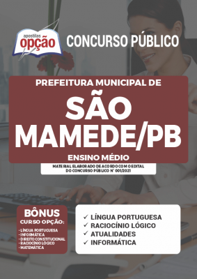 Apostila Prefeitura de São Mamede - PB - Ensino Médio