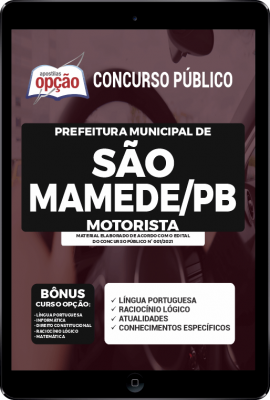 Apostila Prefeitura de São Mamede - PB em PDF - Motorista