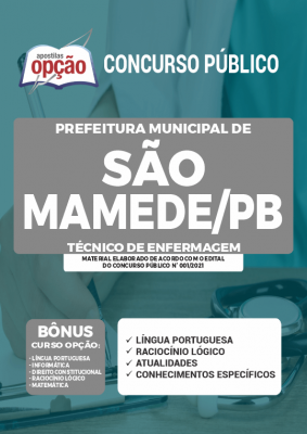 Apostila Prefeitura de São Mamede - PB - Técnico de Enfermagem