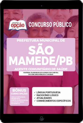 Apostila Prefeitura de São Mamede - PB em PDF - Agente Comunitário de Saúde