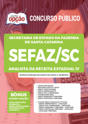 Apostila SEFAZ-SC - Analista da Receita Estadual IV