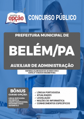 Apostila Prefeitura de Belém - PA - Auxiliar de Administração