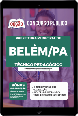 Apostila Prefeitura de Belém - PA em PDF - Técnico Pedagógico