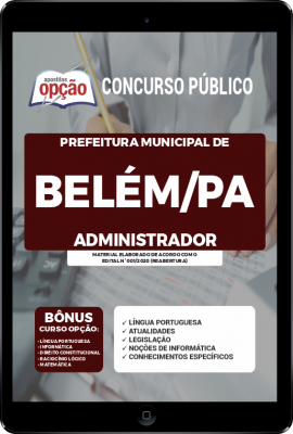Apostila Prefeitura de Belém - PA em PDF - Administrador