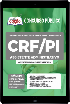 Apostila CRF-PI em PDF - Assistente Administrativo