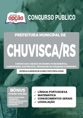 Apostila Prefeitura de Chuvisca - RS - Comum aos Cargos de Ensino Fundamental