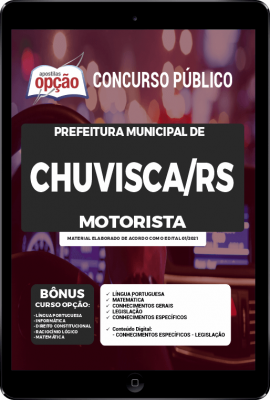 Apostila Prefeitura de Chuvisca - RS em PDF - Motorista