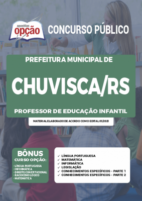 Apostila Prefeitura de Chuvisca - RS - Professor de Educação Infantil