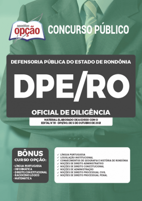 Apostila DPE-RO - Oficial de Diligência