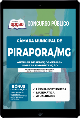 Apostila Câmara de Pirapora - MG em PDF - Auxiliar de Serviços Gerais - Limpeza e Manutenção