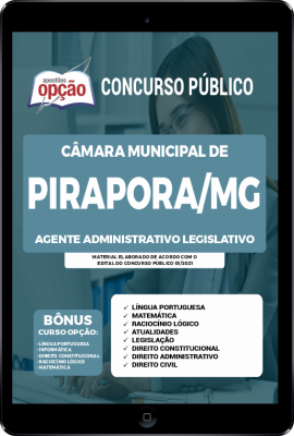 Apostila Câmara de Pirapora - MG em PDF - Agente Administrativo Legislativo