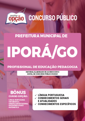 Apostila Prefeitura de Iporá - GO - Profissional de Educação Pedagogia