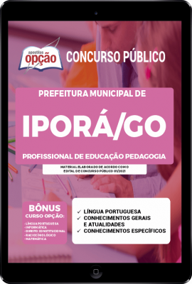 Apostila Prefeitura de Iporá - GO em PDF - Profissional de Educação Pedagogia