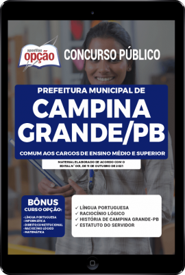 Apostila Prefeitura de Campina Grande - PB em PDF - Comum aos Cargos de Ensino Médio e Superior