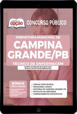 Apostila Prefeitura de Campina Grande - PB em PDF - Técnico de Enfermagem