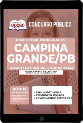 Apostila Prefeitura de Campina Grande - PB em PDF - Assistente Social Educacional