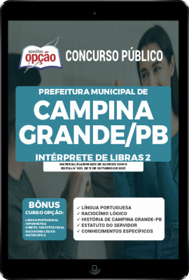 Apostila Prefeitura de Campina Grande - PB em PDF - Intérprete de Libras 2