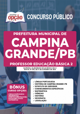 Apostila Prefeitura de Campina Grande - PB - Professor Educação Básica 2
