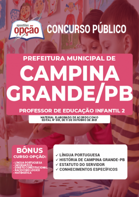 Apostila Prefeitura de Campina Grande - PB - Professor de Educação Infantil 2