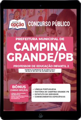 Apostila Prefeitura de Campina Grande - PB em PDF - Professor de Educação Infantil 2