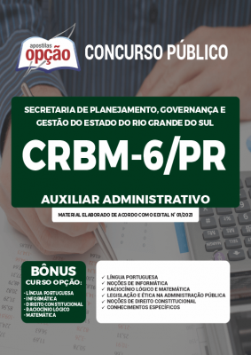 Apostila CRBM-6/PR - Auxiliar Administrativo