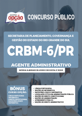 Apostila CRBM-6/PR - Agente Administrativo