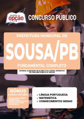 Apostila Prefeitura de Sousa - PB - Fundamental Completo