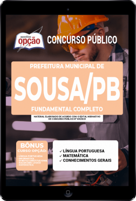 Apostila Prefeitura de Sousa - PB em PDF - Fundamental Completo