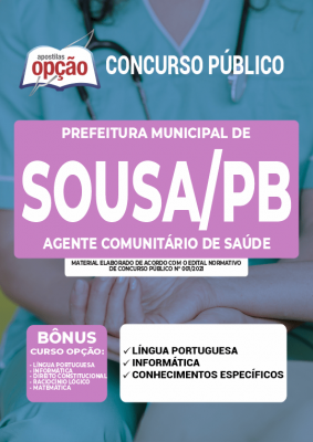 Apostila Prefeitura de Sousa - PB - Agente Comunitário de Saúde