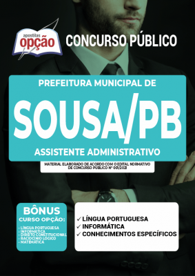 Apostila Prefeitura de Sousa - PB - Assistente Administrativo