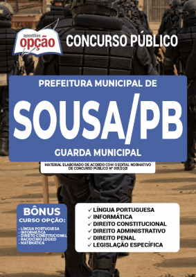 Apostila Prefeitura de Sousa - PB - Guarda Municipal