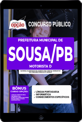 Apostila Prefeitura de Sousa - PB em PDF - Motorista D