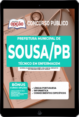 Apostila Prefeitura de Sousa - PB em PDF - Técnico em Enfermagem